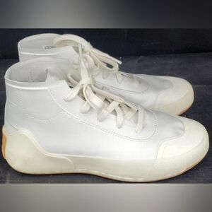 Addidas by Stella McCartney Treino Mid-Cut White Sneakers Size 7